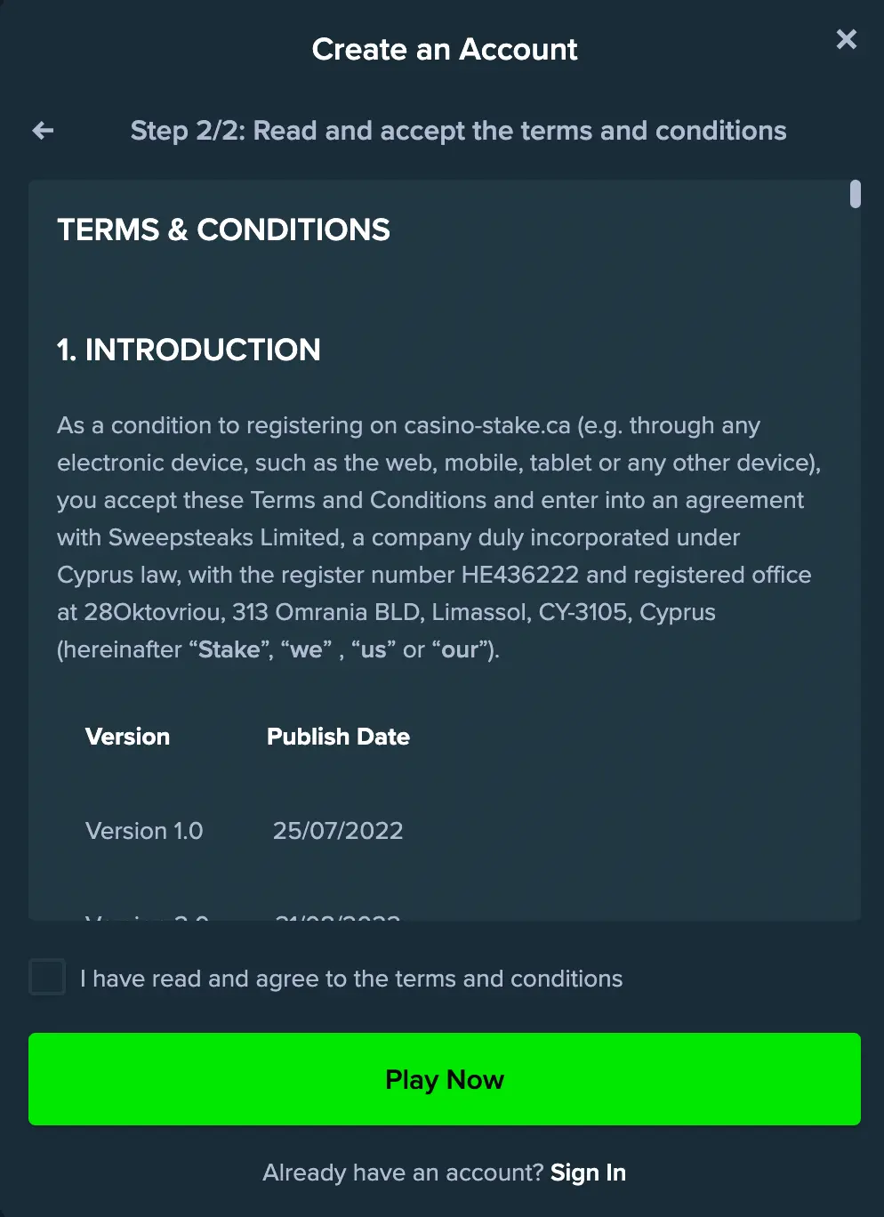 stake sign up bonus
